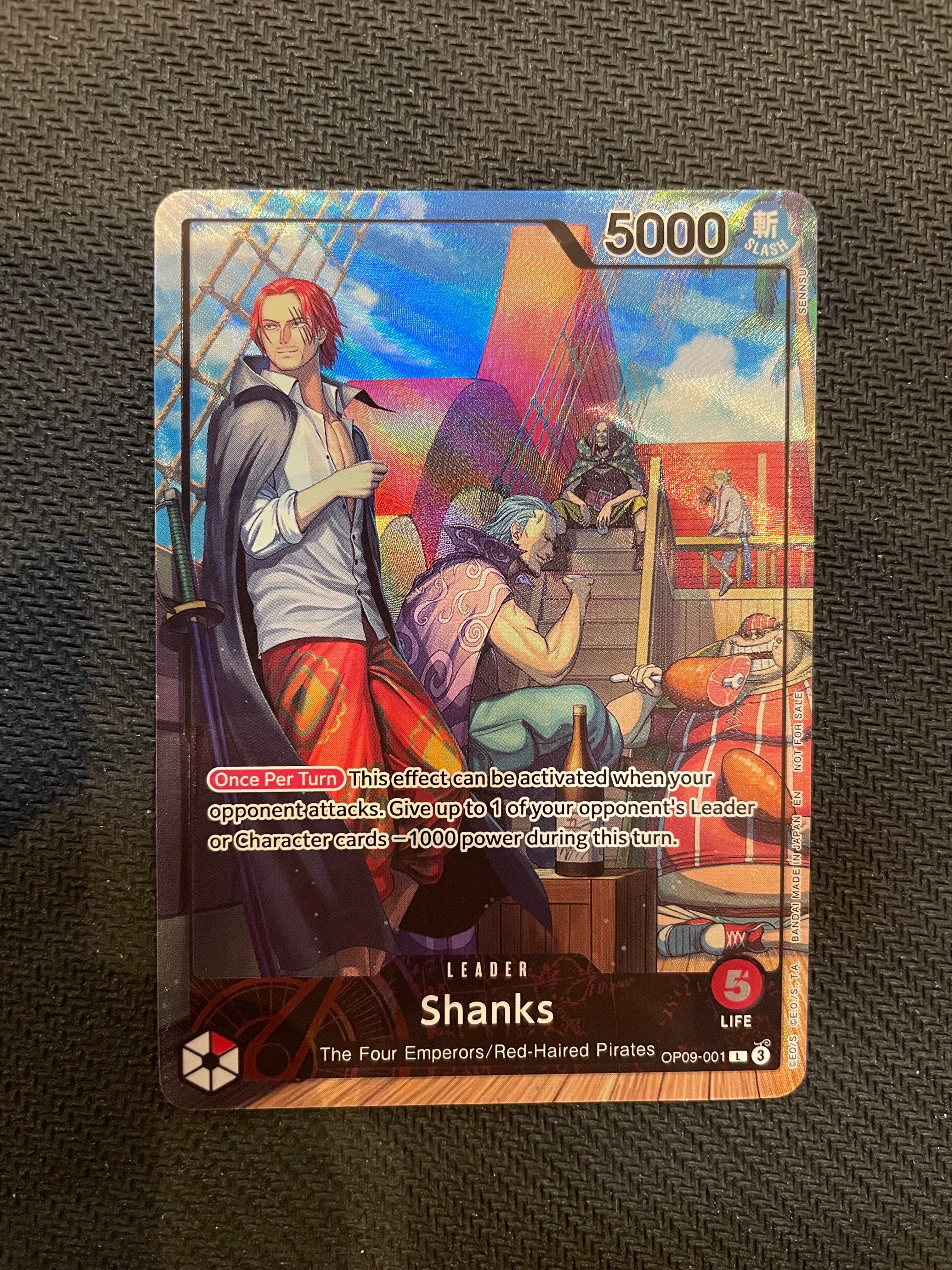 シャンクス L [OP09-001]【英語版】(プロモーションカード「PSA限定コラボプロモカード」)