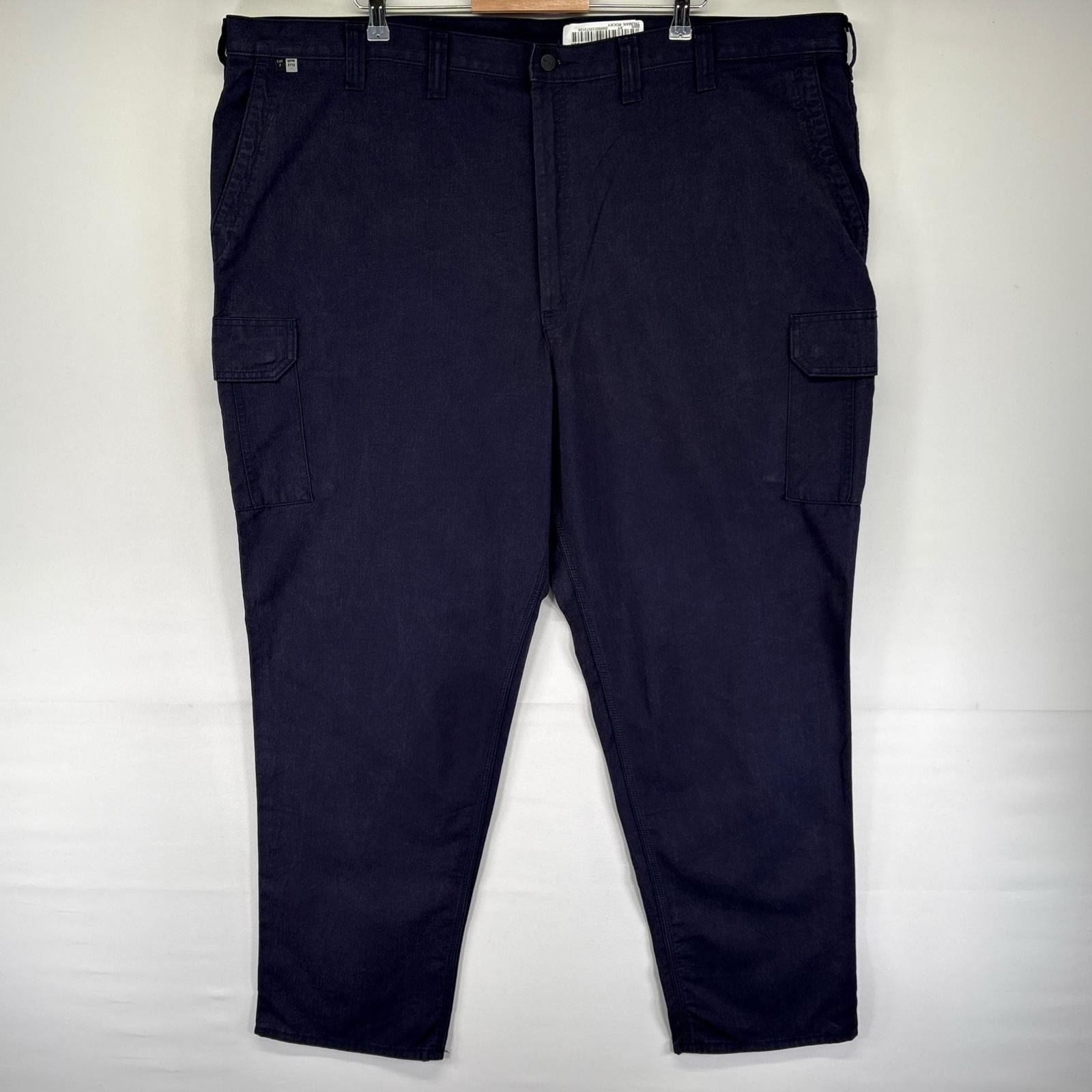 古着 カーハート Carhartt パンツ ワークパンツ ジップフライ カーゴ ワンポイント 大きいサイズ W50 L32  ネイビー系 メンズ