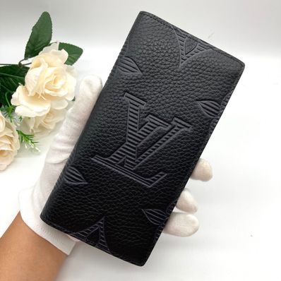 Louis Vuitton Brazza Wallet NM Taurillon Shadow Monogram