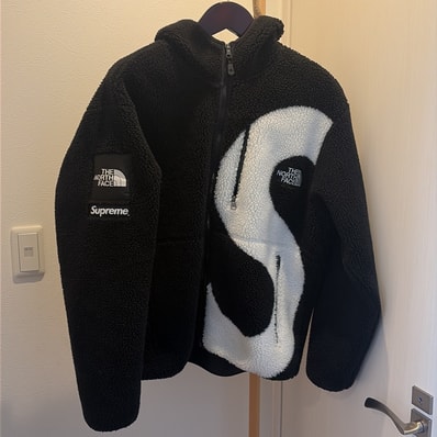 Supreme x The North Face S Logo Hooded Fleece Jacket "Black"