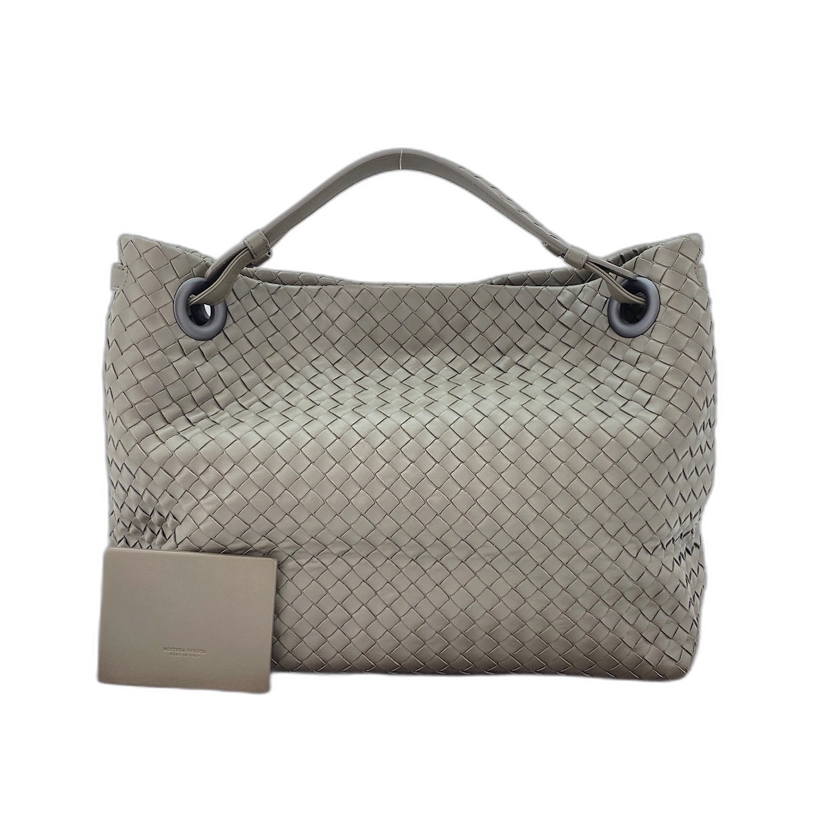 ボッテガヴェネタ BOTTEGAVENETA レザー イントレチャート トートバッグ【中古】