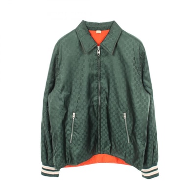 グッチ GUCCI GGナイロン 衣料品 アウター ナイロン メンズ グリーン系 / オレンジ系 654831 【中古】