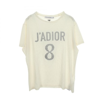 ディオール Dior J'ADIOR 8 半袖Tシャツ 衣料品 トップス コットン ファブリック レディース ホワイト系 【中古】