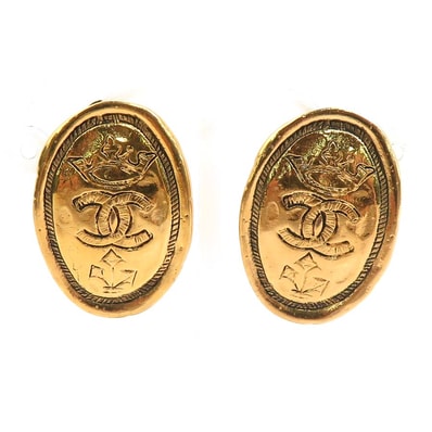 シャネル CHANEL イヤリング ココマーク メタル ゴールド レディース【中古】 e62032k