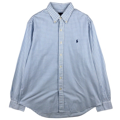 古着 ラルフローレン Ralph Lauren 長袖 ボタンダウンチェックシャツ メンズL相当/eaa602396