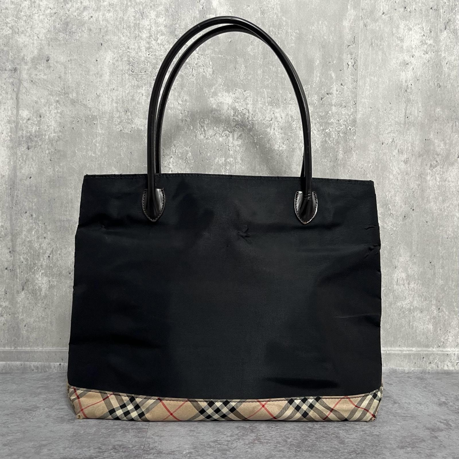 D (傷や汚れあり)】【BURBERRY】バーバリー トートバッグ ナイロン