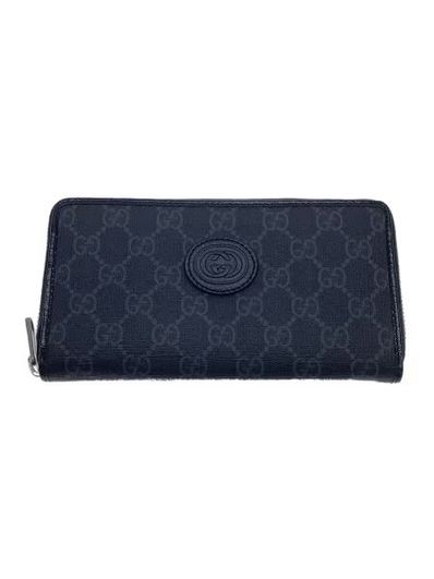 GUCCI Zip Around Wallet with Interlocking G "Black"