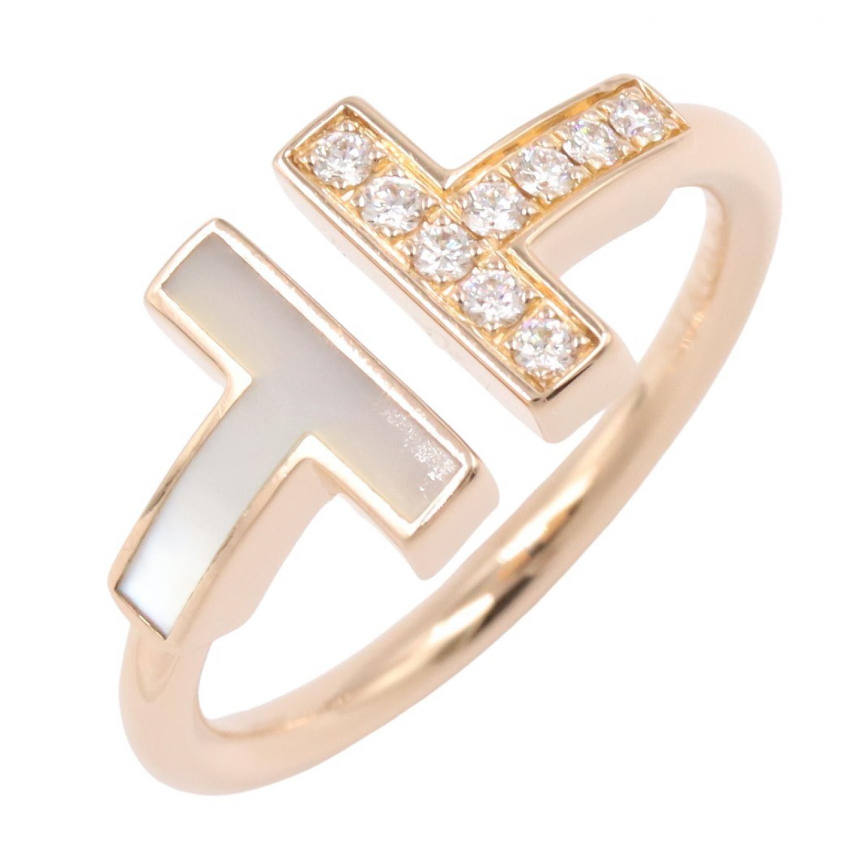 ティファニー TIFFANY&CO Tワイヤーリング ダイヤ マザーオブパール リング・指輪 ジュエリー K18PG(ピンクゴールド) ダイヤモンド マザーオブパール レディース ゴールド系 / クリア系 / ホワイト系 64027964