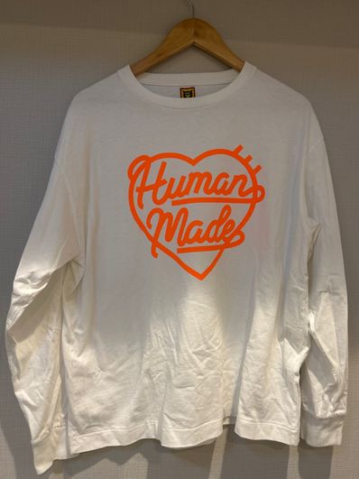 HUMAN MADE Heart L/S T-Shirt "White"