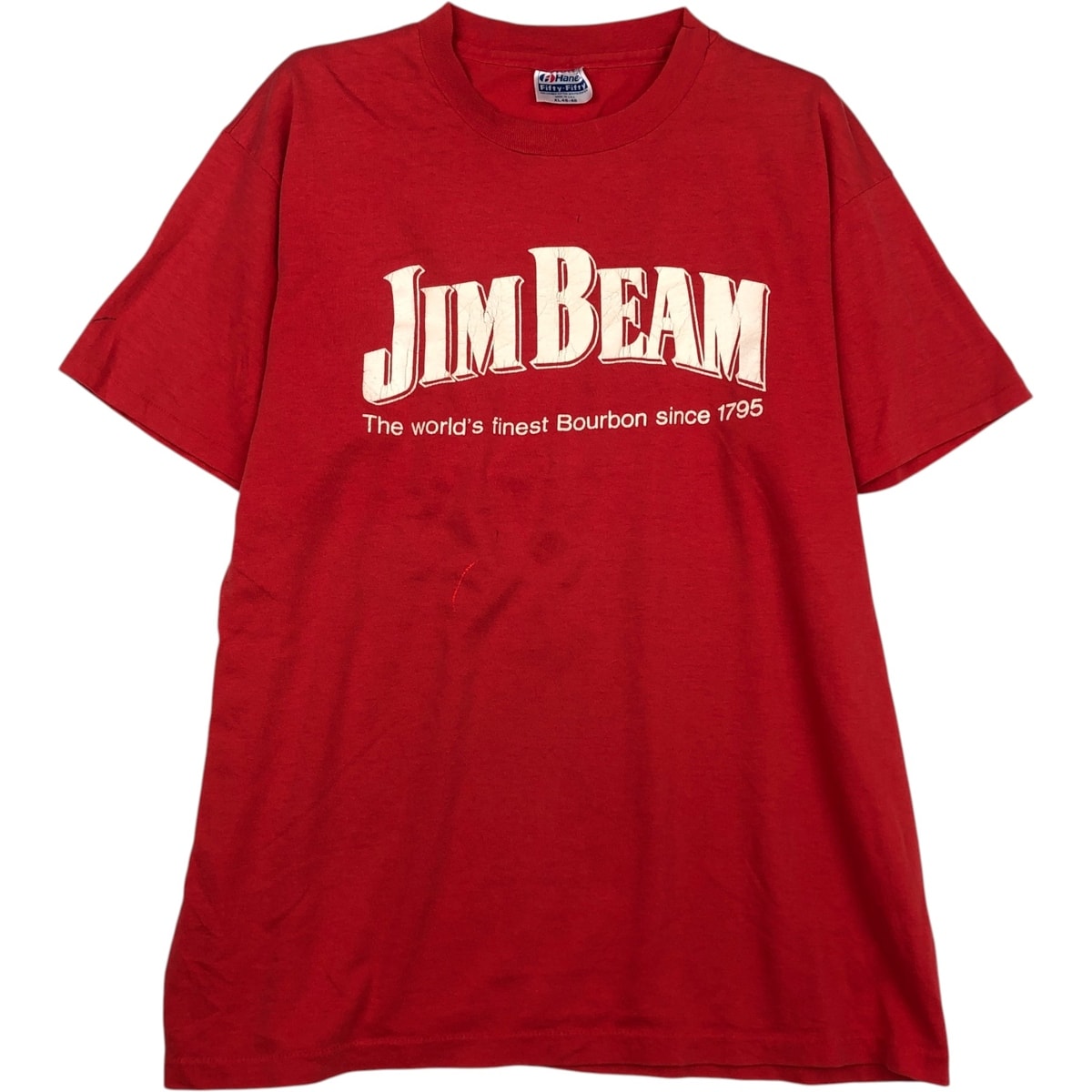 古着 ~90年代 ヘインズ Hanes FIFTY-FIFTY COMBED Jim Beam ジムビーム アドバタイジングTシャツ USA製 メンズXL相当 ヴィンテージ/eaa637370