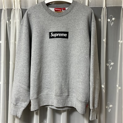 Supreme Box Logo Crewneck "Heather Grey" (22FW)