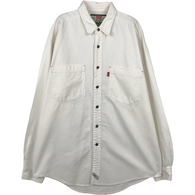 古着 ~90年代 リーバイス Levi's 長袖 ホワイトデニムシャツ メンズM相当 ヴィンテージ/eaa652028