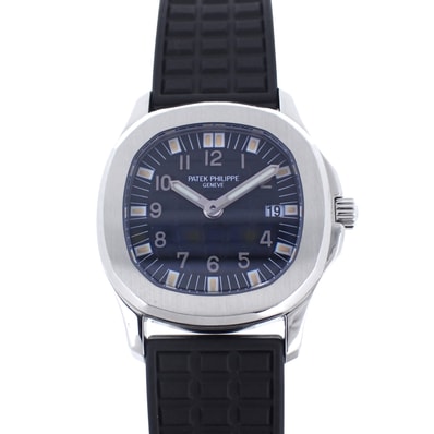 OH済 PATEK PHILIPPE パテックフィリップ アクアノート 4960A-010 ブラック レディース 腕時計