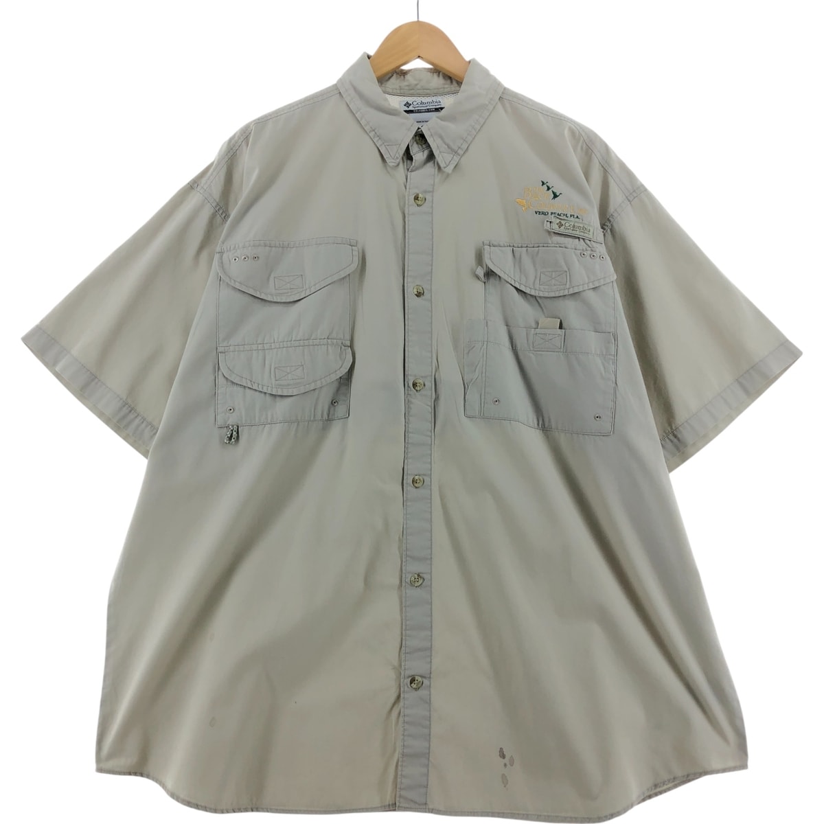 古着 コロンビア Columbia 半袖 フィッシングシャツ メンズXL相当/eaa531577