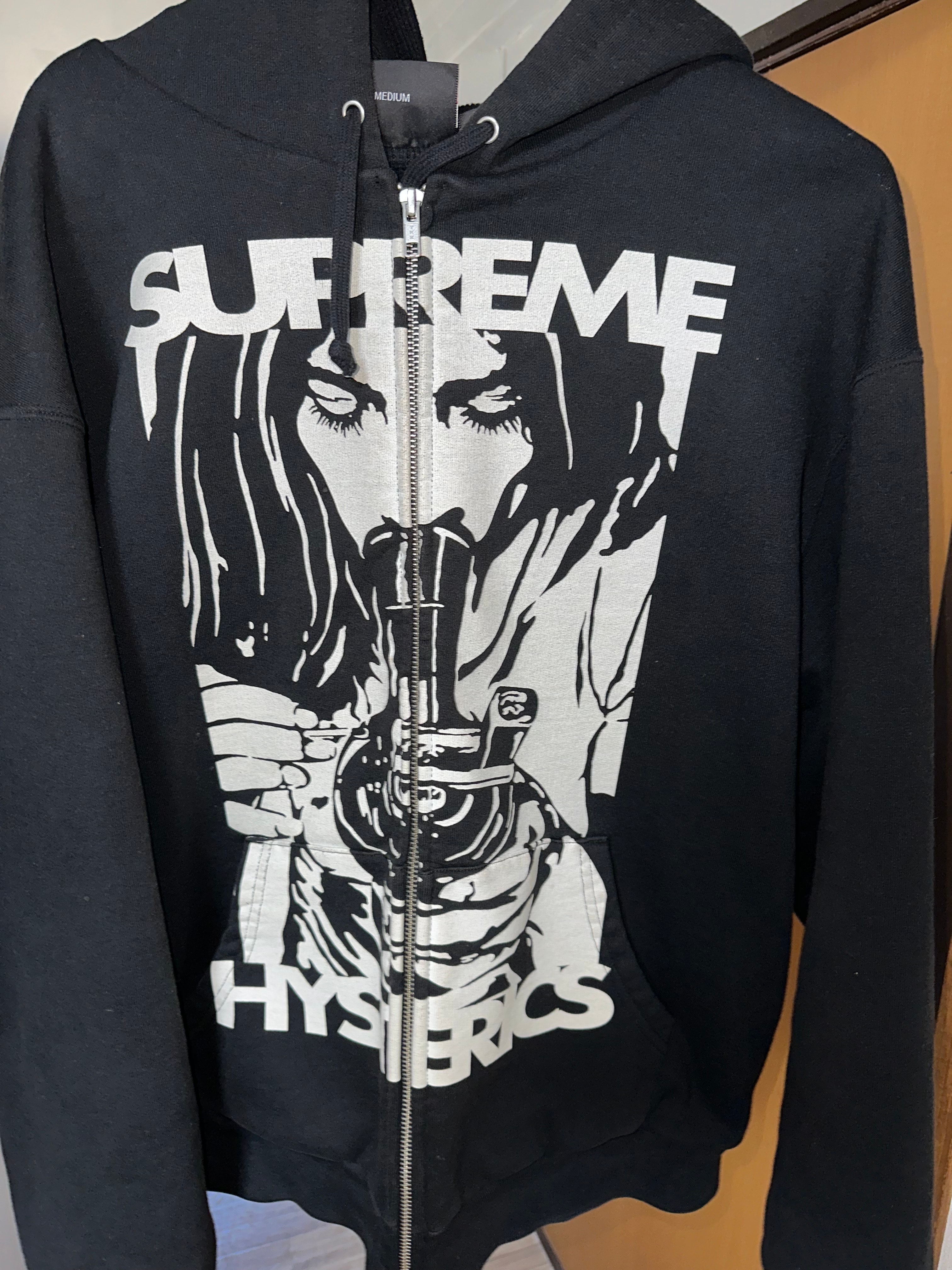 Supreme Collage Zip Up Hooded Sweatshirt 