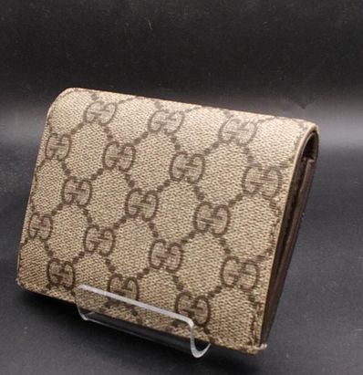 GUCCI GG Supreme Card Case "Beige"