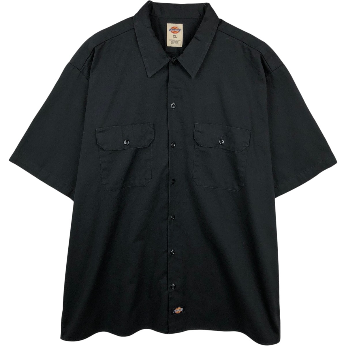 古着 ディッキーズ Dickies 半袖 ワークシャツ ボックスシャツ メンズXL相当/eaa668059