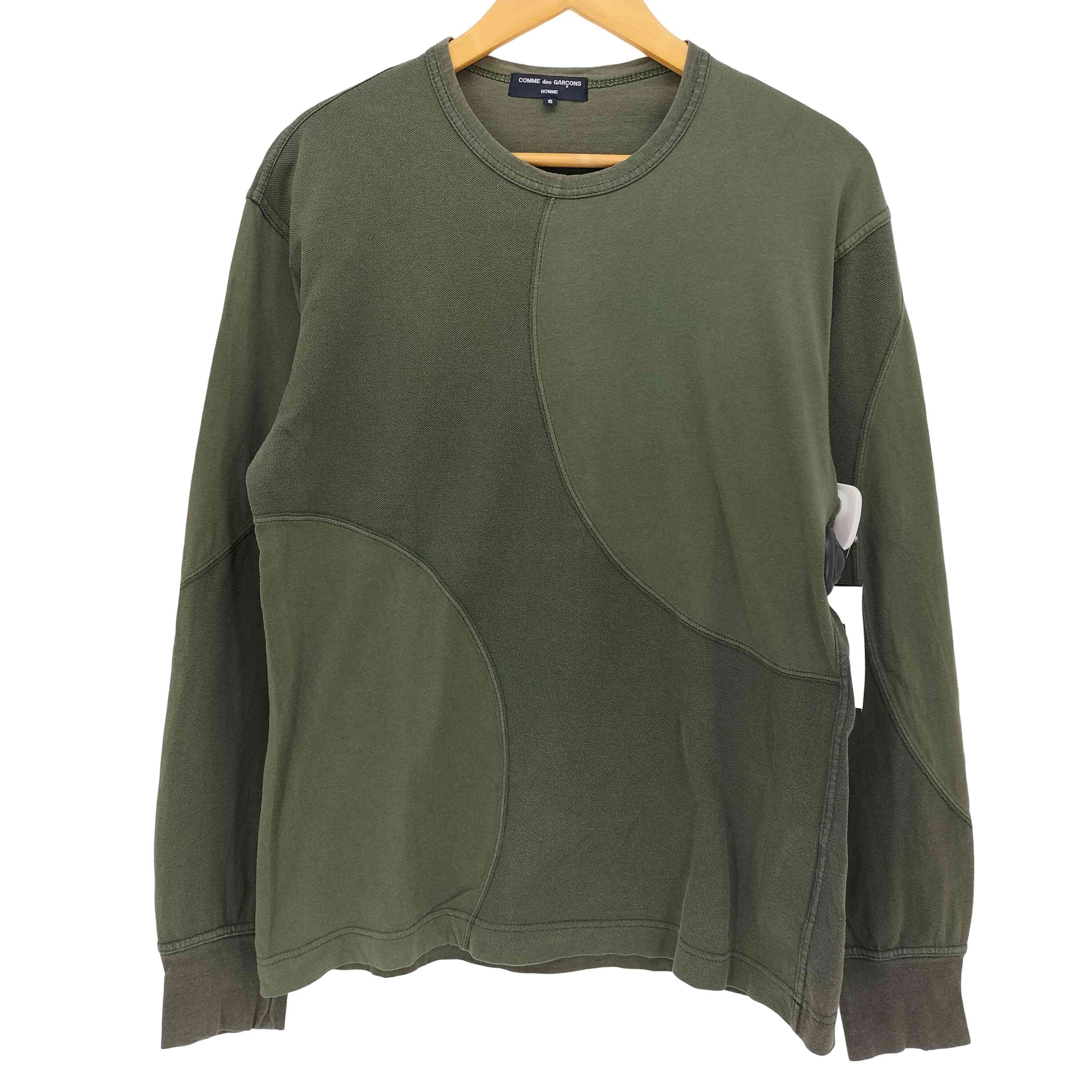 07AW 染色加工 異素材切り替え L/S カットソー AD2007【1142572341774】