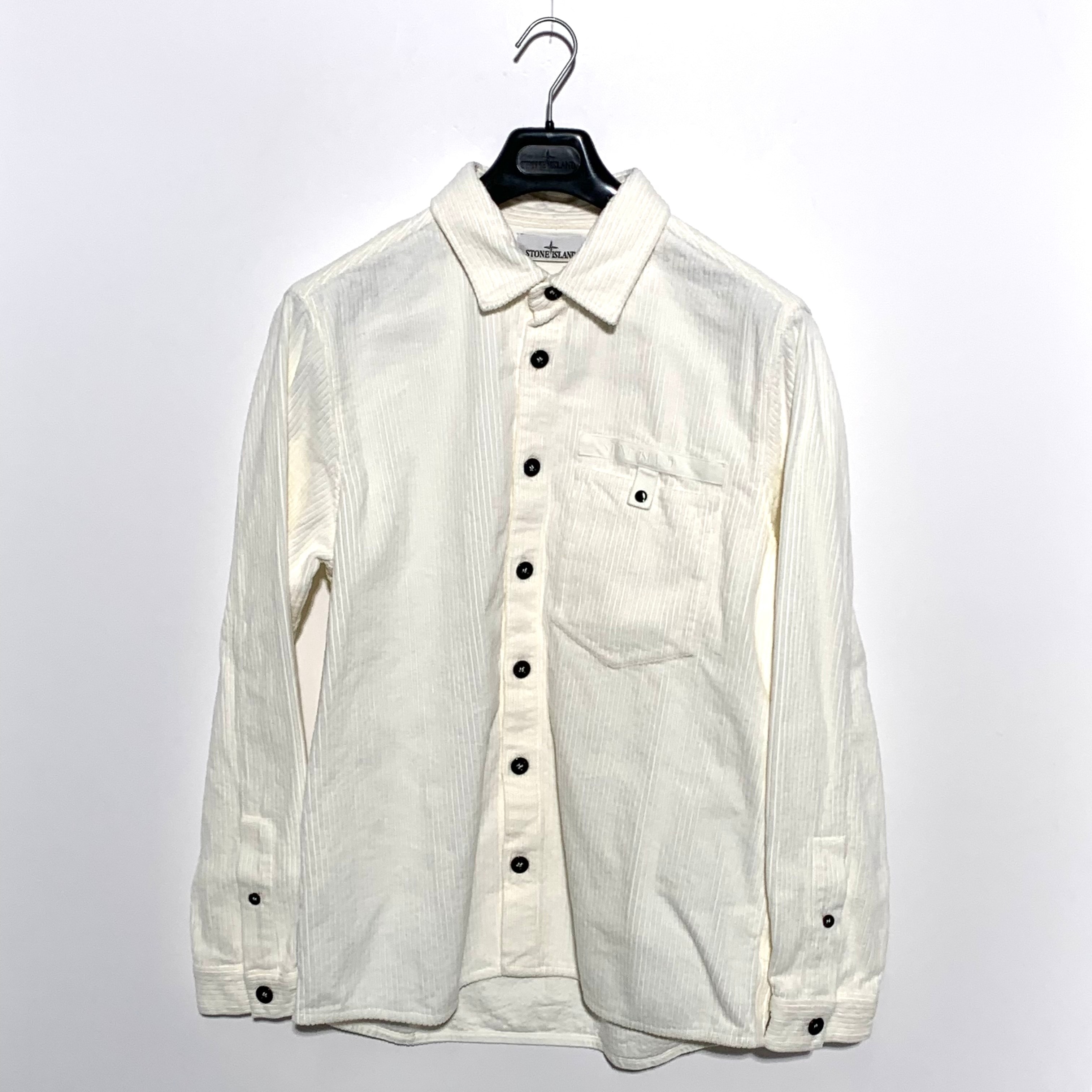 STONE ISLAND Cord Overshirt 22FW White