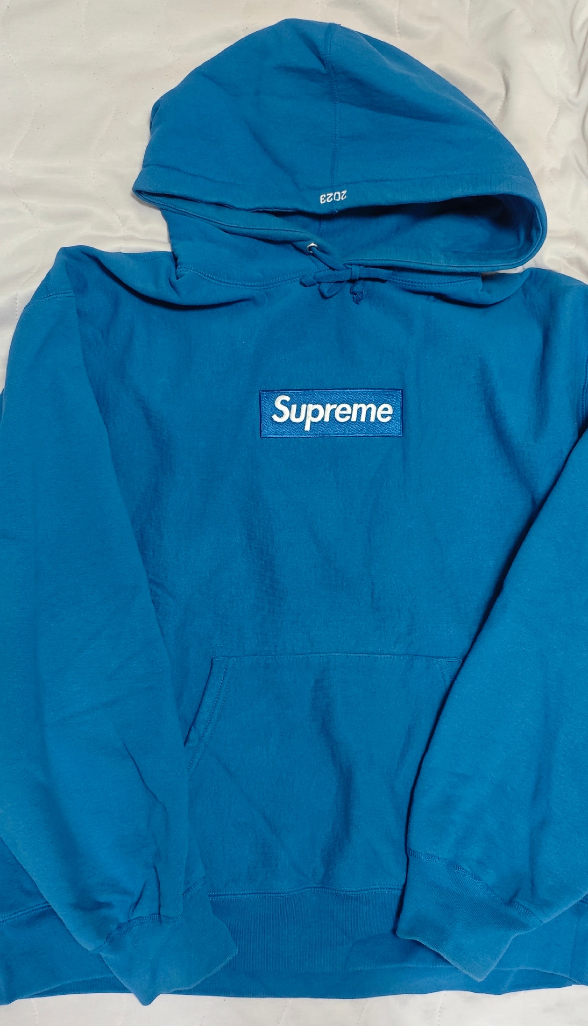 Supreme Box Logo Hooded Sweatshirt "Blue" (23FW)