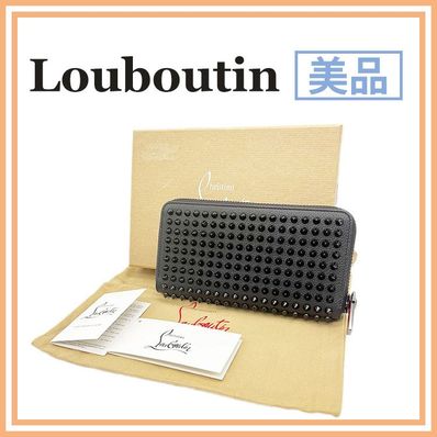 クリスチャンルブタン パネトーネ 長財布 ブラック ラウンドファスナー