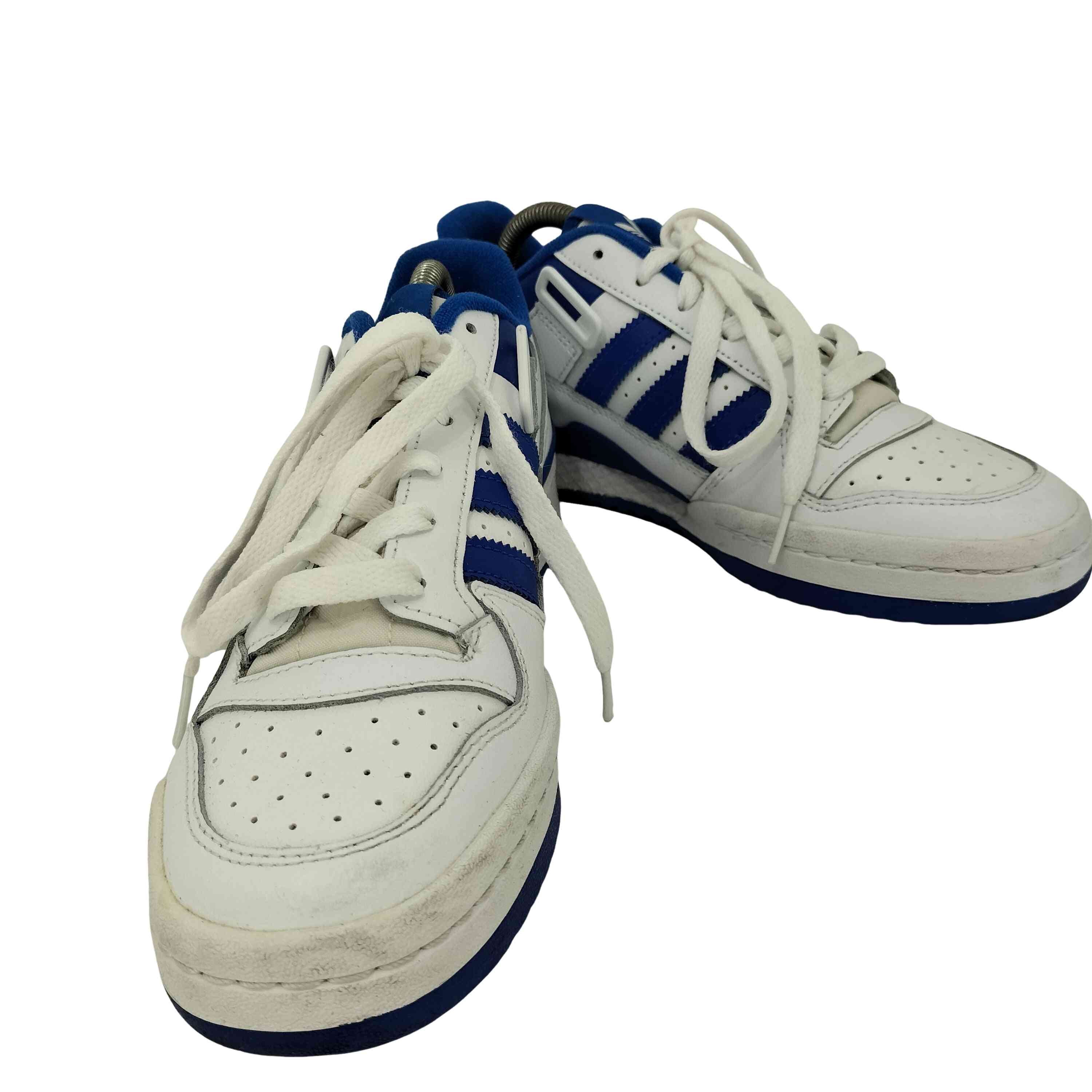 Forum Low White/Royal Blue ローカットスニーカー【1143614293730】