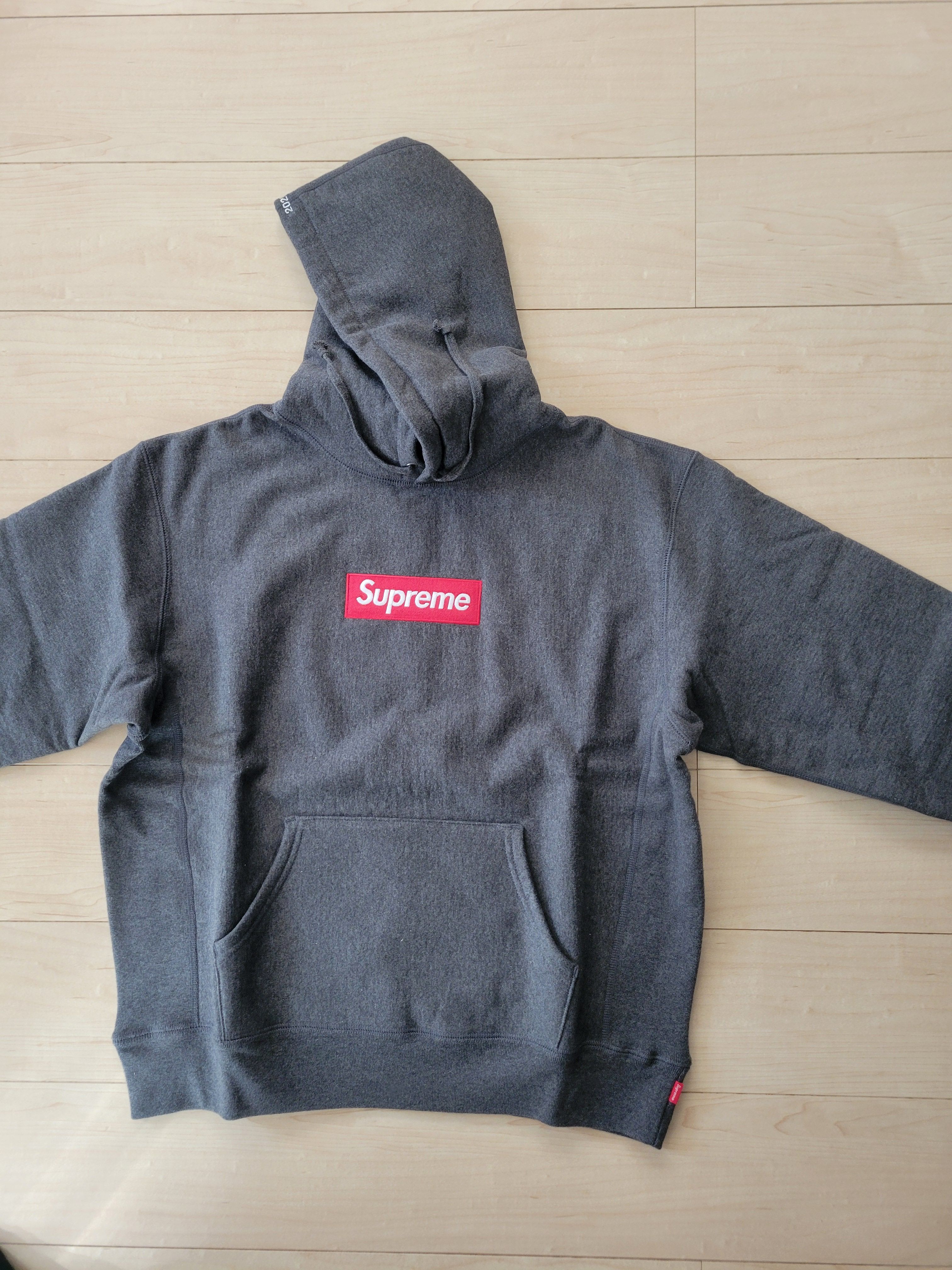 Supreme Box Logo Hooded Sweatshirt "Charcoal" (21FW)