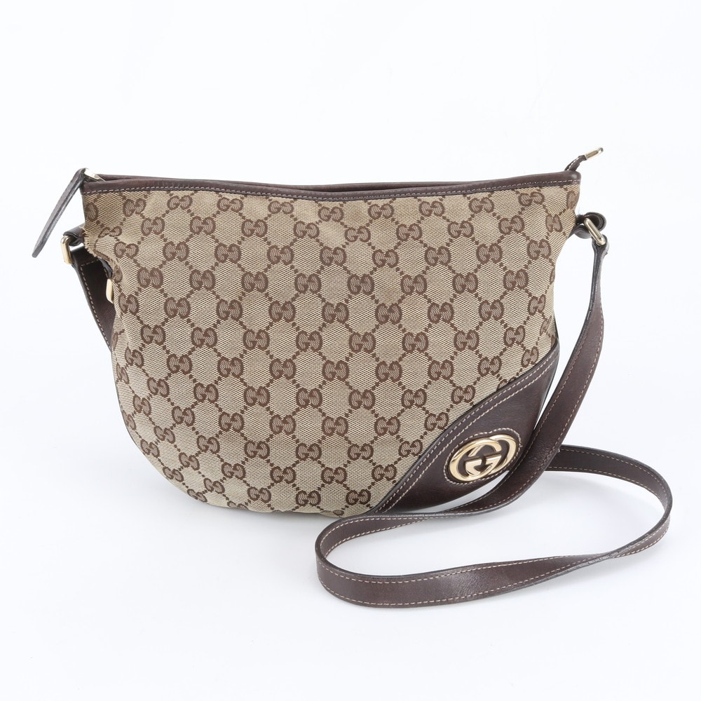 ■美品 グッチ GGキャンバスニューブリット 169998 ショルダーバッグ