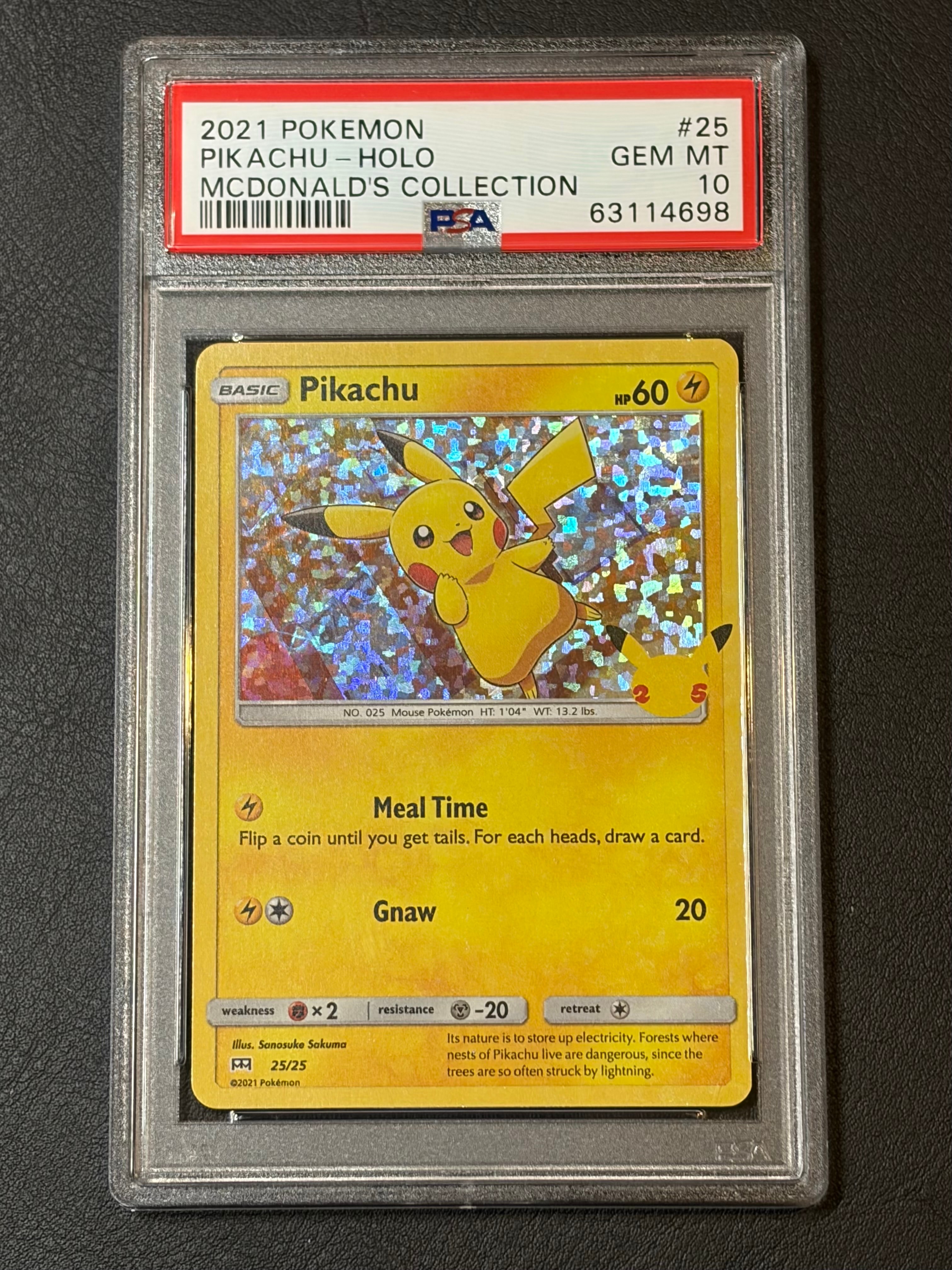 ピカチュウ :ホロ [25/25]【英語版】(ソード&シールド「マクドナルド 25th アニバーサリー」)