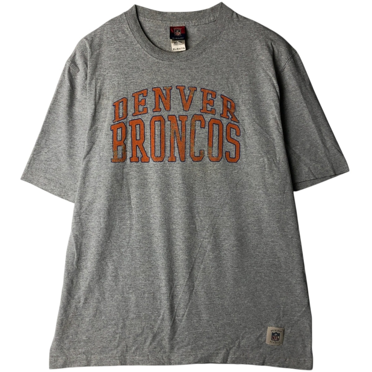 古着 リーボック Reebok NFL DENVER BRONCOS デンバーブロンコス スポーツプリントTシャツ メンズXL相当/eaa630819