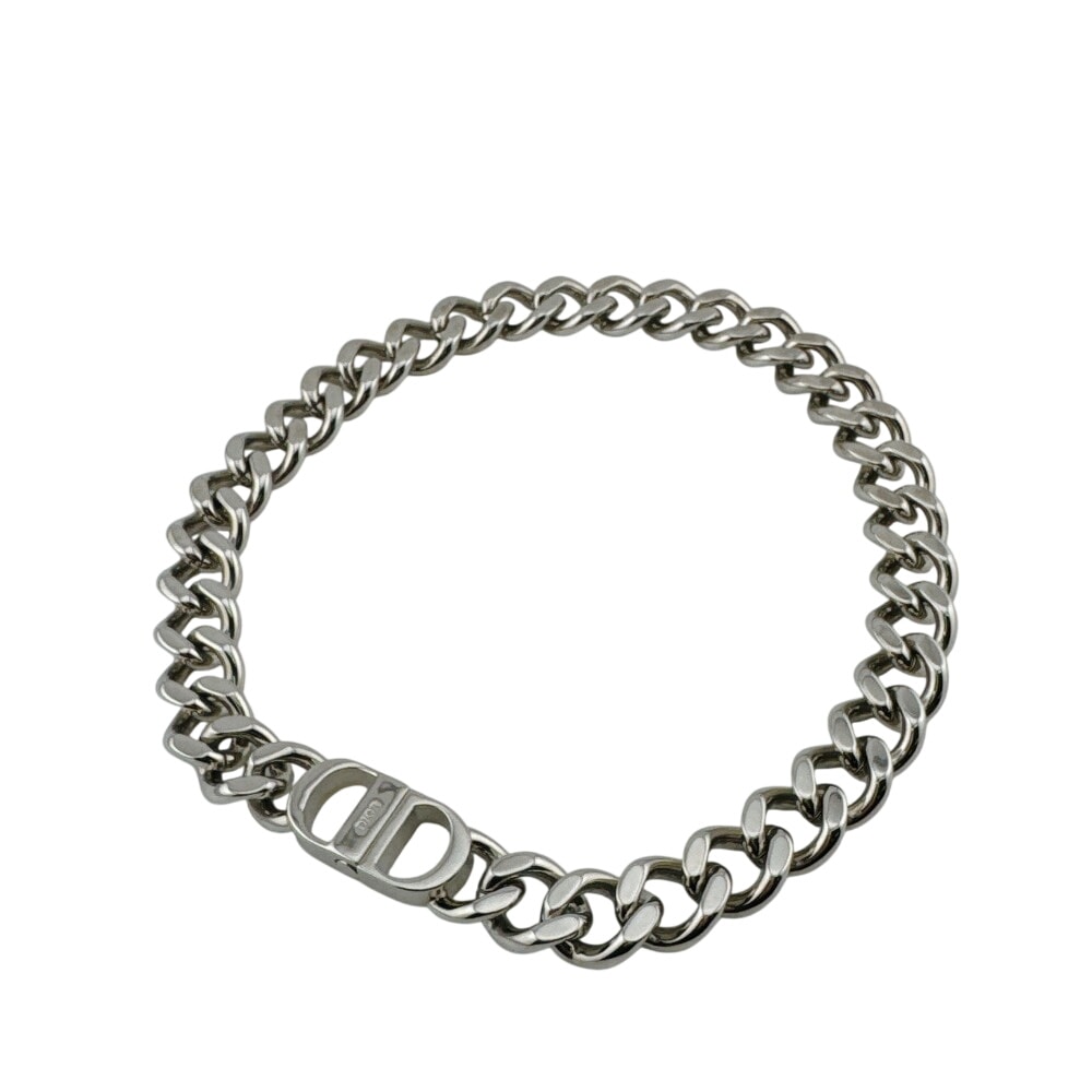 ディオール Dior ネックレス CDアイコンチェーンリンク 喜平 シルバー