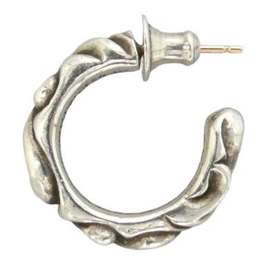 CHROME HEARTS クロムハーツ(原本無) HOOP SCROOL 1 スクロール フープ ピアス シルバー系【中古】