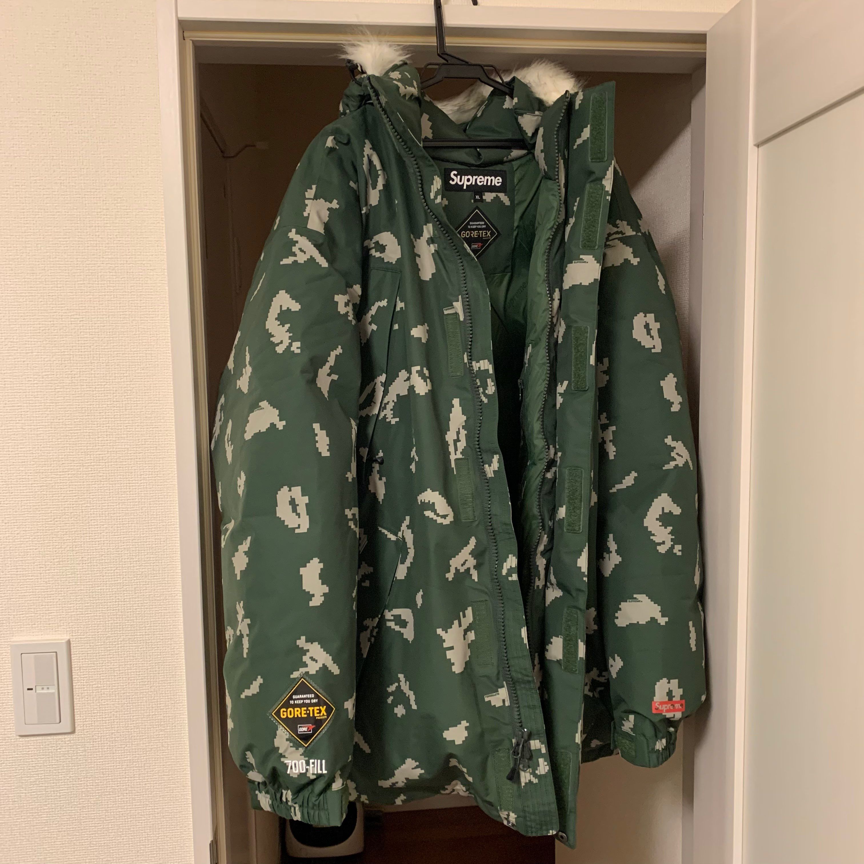Supreme GORE-TEX 700-Fill Down Parka "Olive Russian Camo"