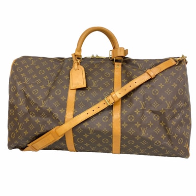 【6he4846】ルイヴィトン ボストンバッグ モノグラム キーポルバンドリエール60 M41412 ブラウン【中古】レディース
