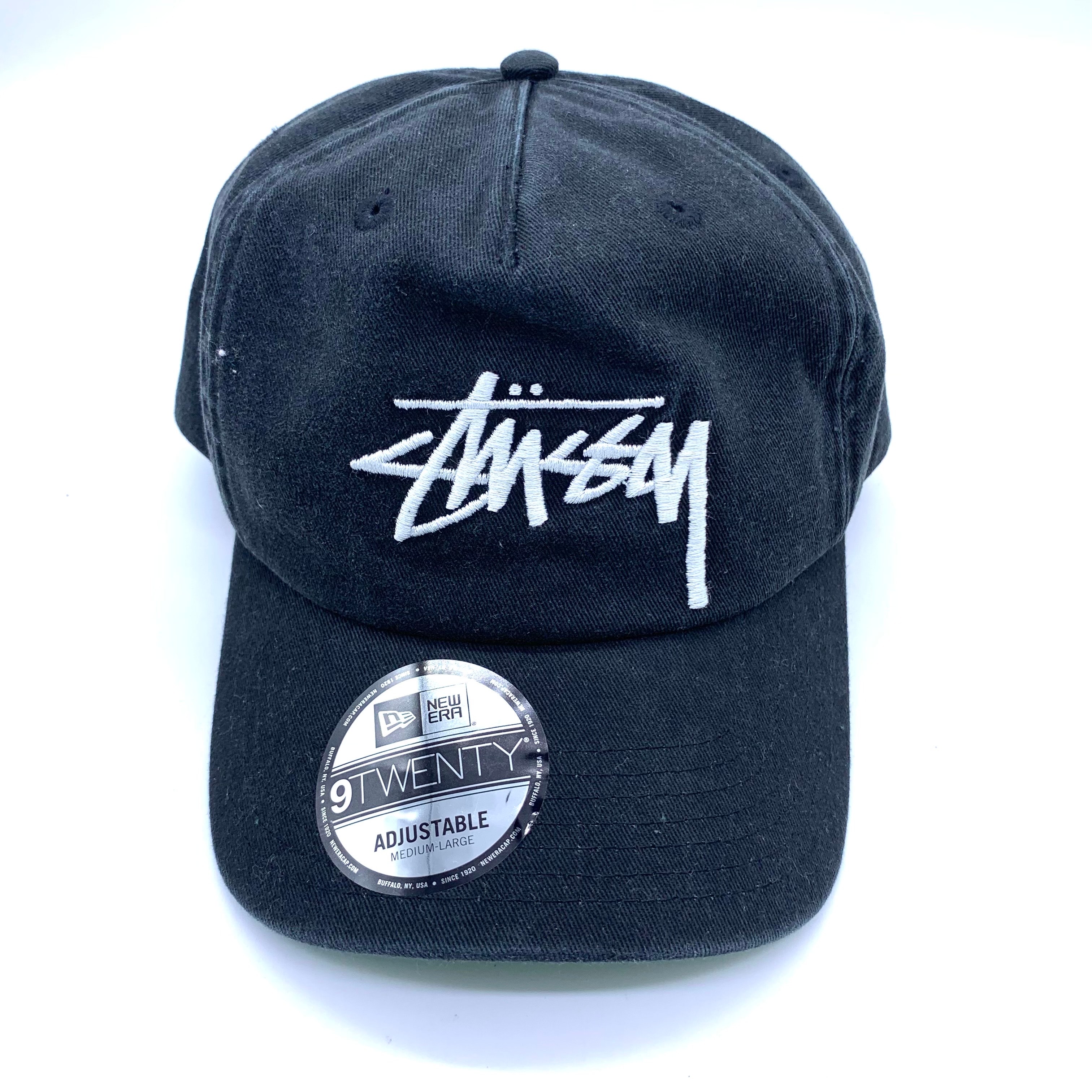 Stussy Mid-Depth Big Stock Snapback "Shadow Black"
