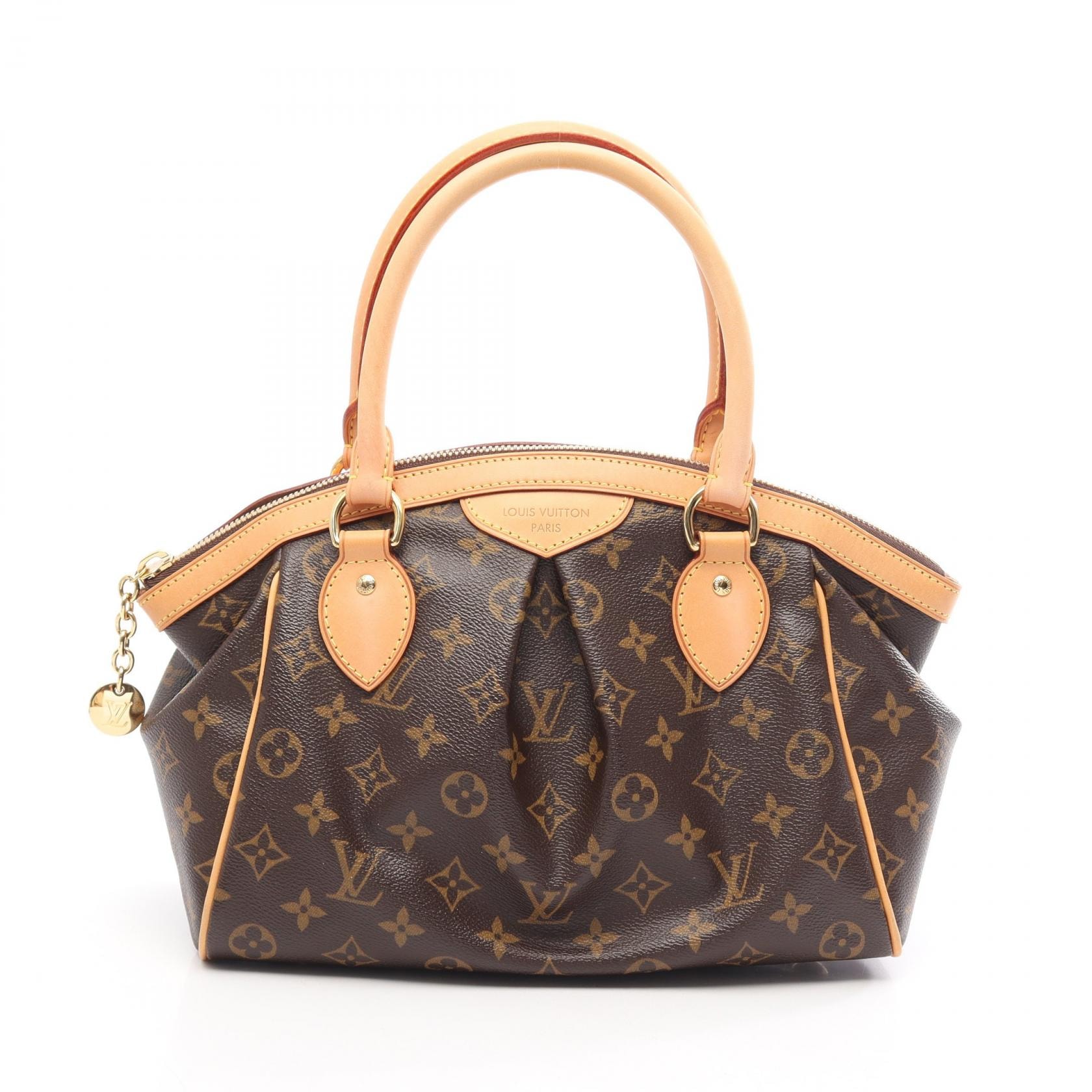 ルイ・ヴィトン LOUIS VUITTON ティヴォリPM モノグラム ハンドバッグ バッグ PVCコーティングキャンバス レザー モノグラム レディース ブラウン系 M40143 【中古】