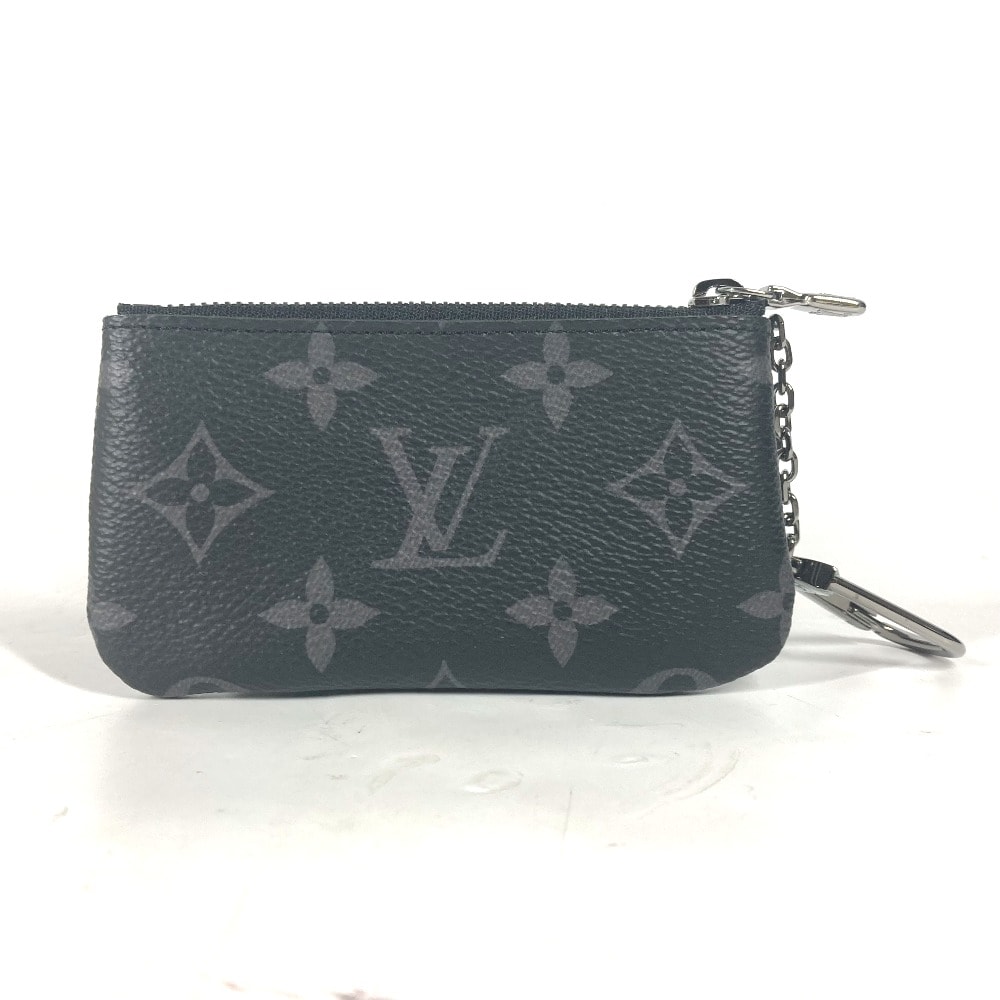 ルイヴィトン LOUIS VUITTON ポシェット クレ  M80905  モノグラムエクリプス 小銭入れ 財布 コインケース モノグラムエクリプスキャンバス ブラック 新品同様