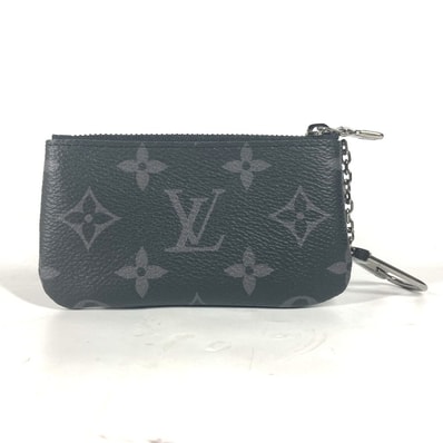 ルイヴィトン LOUIS VUITTON ポシェット クレ M80905 モノグラムエクリプス 小銭入れ 財布 コインケース モノグラムエクリプスキャンバス ブラック 新品同様