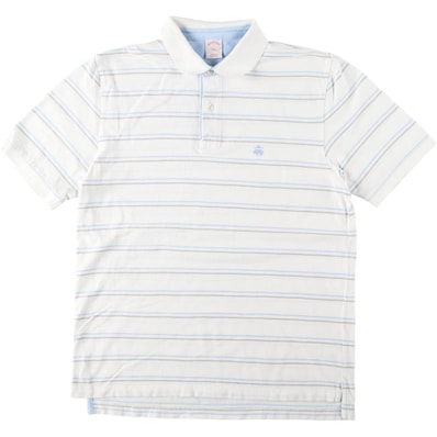 古着 ブルックスブラザーズ Brooks Brothers 346 マルチボーダー 半袖 ボーダー ポロシャツ メンズL相当/eaa622926