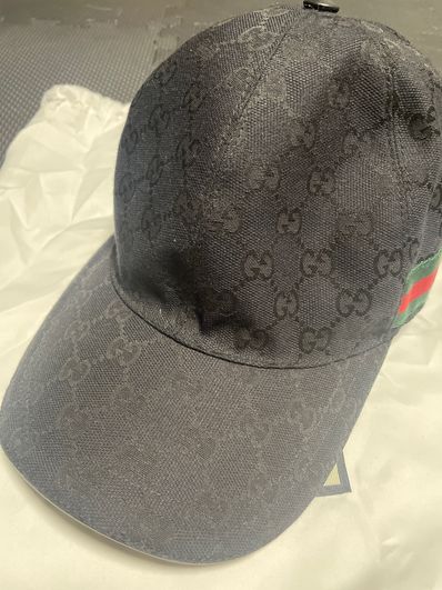 GUCCI Original GG Canvas Baseball Cap "Black"