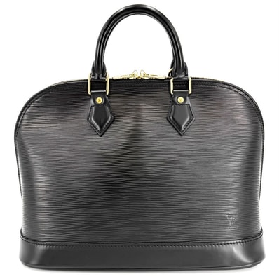 LOUIS VUITTON ルイヴィトン ハンドバッグ アルマPM ブラック 黒 M52802 エピレザー ノワール シルバー金具 レディース【中古品】