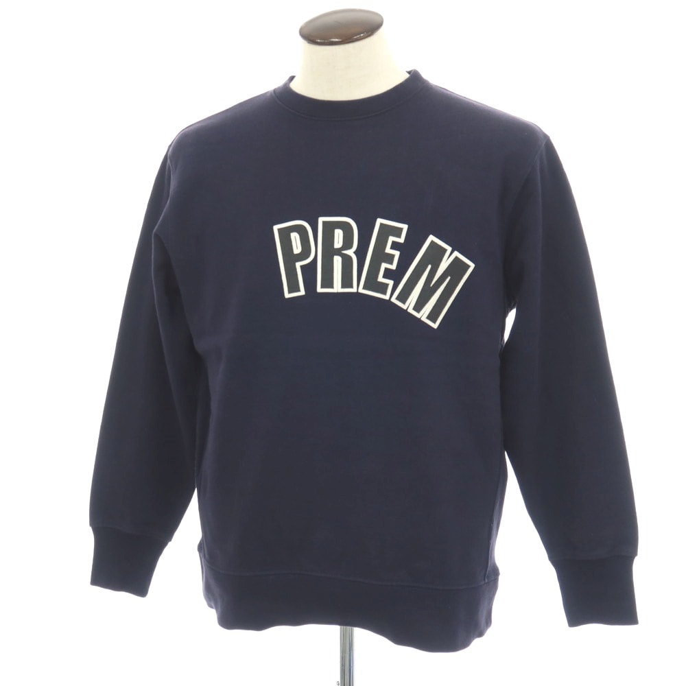 【中古】エスエスズィー SSZ × Mark Gonzales コットン スウェット ネイビー【サイズL】【メンズ】