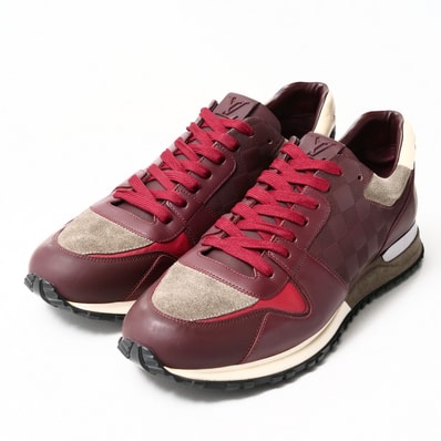 ■美品■LOUIS VUITTON ルイ・ヴィトン RUNAWAY ランアウェイ ダミエ スニーカー サイズ9.5 靴 イタリア製 ブランド古着【中古】20251119/RA6629