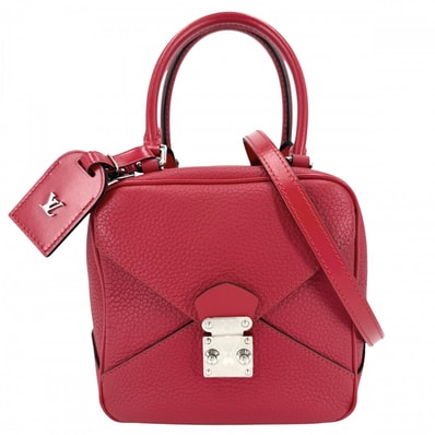 LOUIS VUITTON ルイヴィトン 2WAY スクエアバッグ ハンドバッグ ショルダーバッグ 肩掛け 斜め掛け M55475 トリヨンレザー レッド 赤 シルバー金具 レディース【中古品】