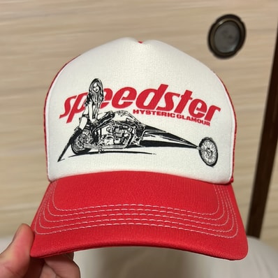 HYSTERIC GLAMOUR Speedster Mesh Cap "Red"