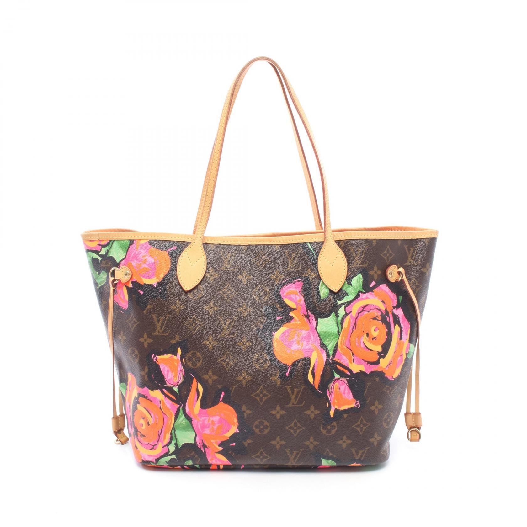 ルイ・ヴィトン LOUIS VUITTON ネヴァーフルMM トートバッグ バッグ PVCコーティングキャンバス レザー モノグラム・ローズ ピンク レディース ブラウン系 / ピンク系 / マルチカラー M48613 【中古】