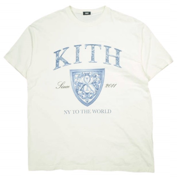 KITH NYC キスニューヨークシティ 25AW FOR MIAMI EXCLUSIVE INSTORE TEE NY TO THE WORLD Tシャツ 25073060000230 M OFF WHITE 半袖 ロゴ トップス g23722