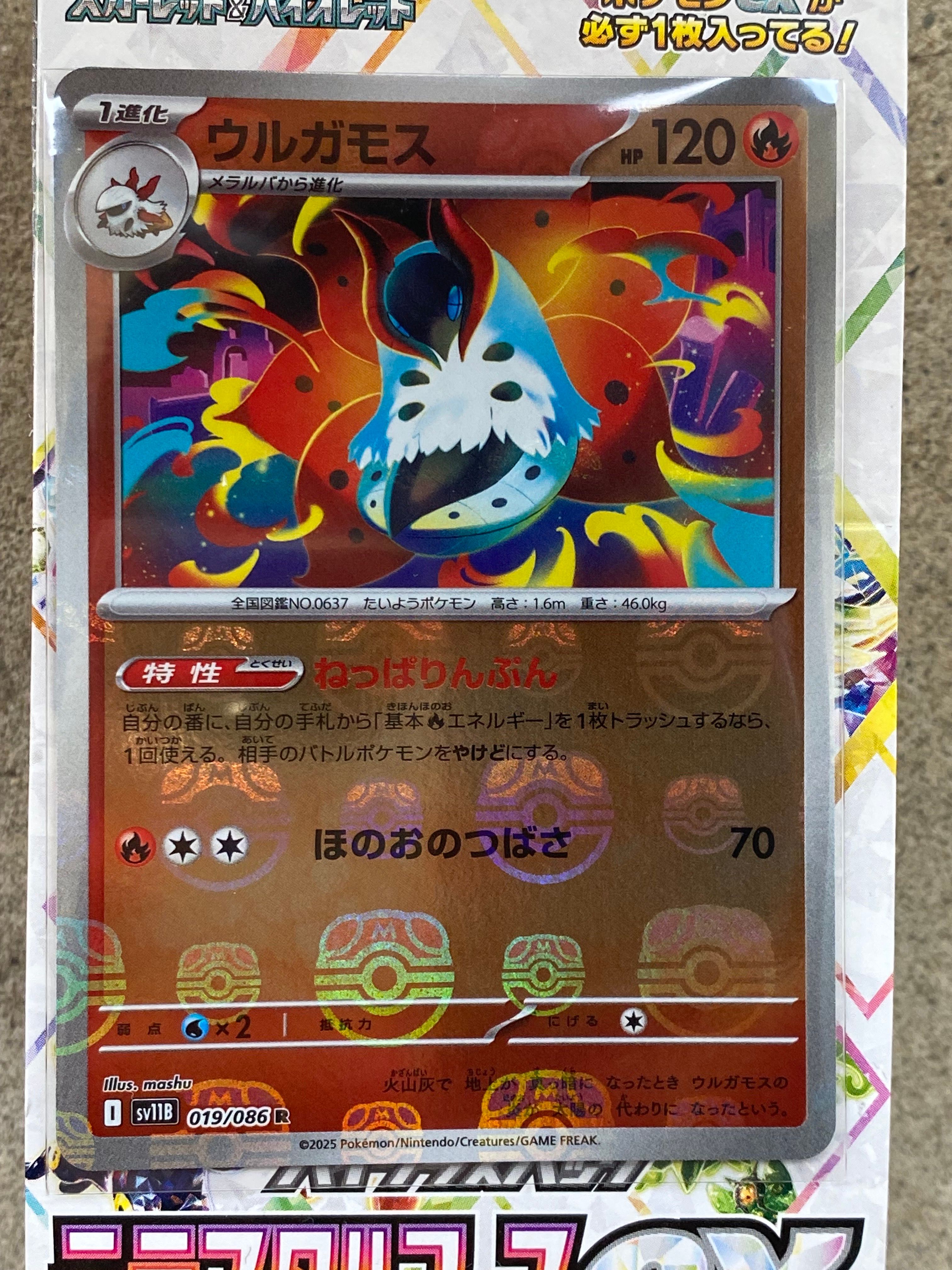 ウルガモス R :マスターボールミラー [SV11B 019/086](拡張パック「ブラックボルト」)