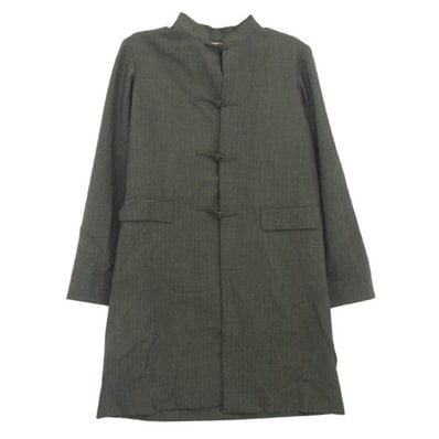 COMME des GARCONS HOMME PLUS コムデギャルソンオムプリュス ジャケット 13SS PK-J094 POOR KING期 バックスタッズ チャイナ コート グレー系 シルバー系 M【中古】