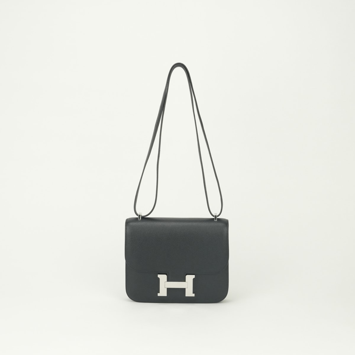 エルメス HERMES コンスタンス3 ミニ18 バッグ ショルダーバッグ エプソン ノワール Noir ブラック Black 黒 シルバー金具 ヴォーエプソン